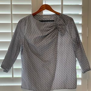 Geometric wrap blouse w/ bow  by COS  SIZE XL